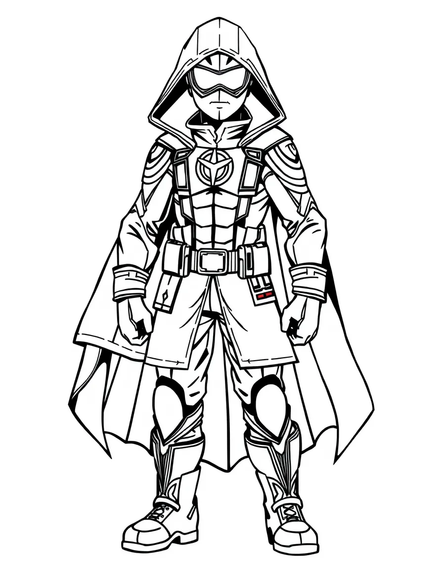 A hero's costume with element-proof materials