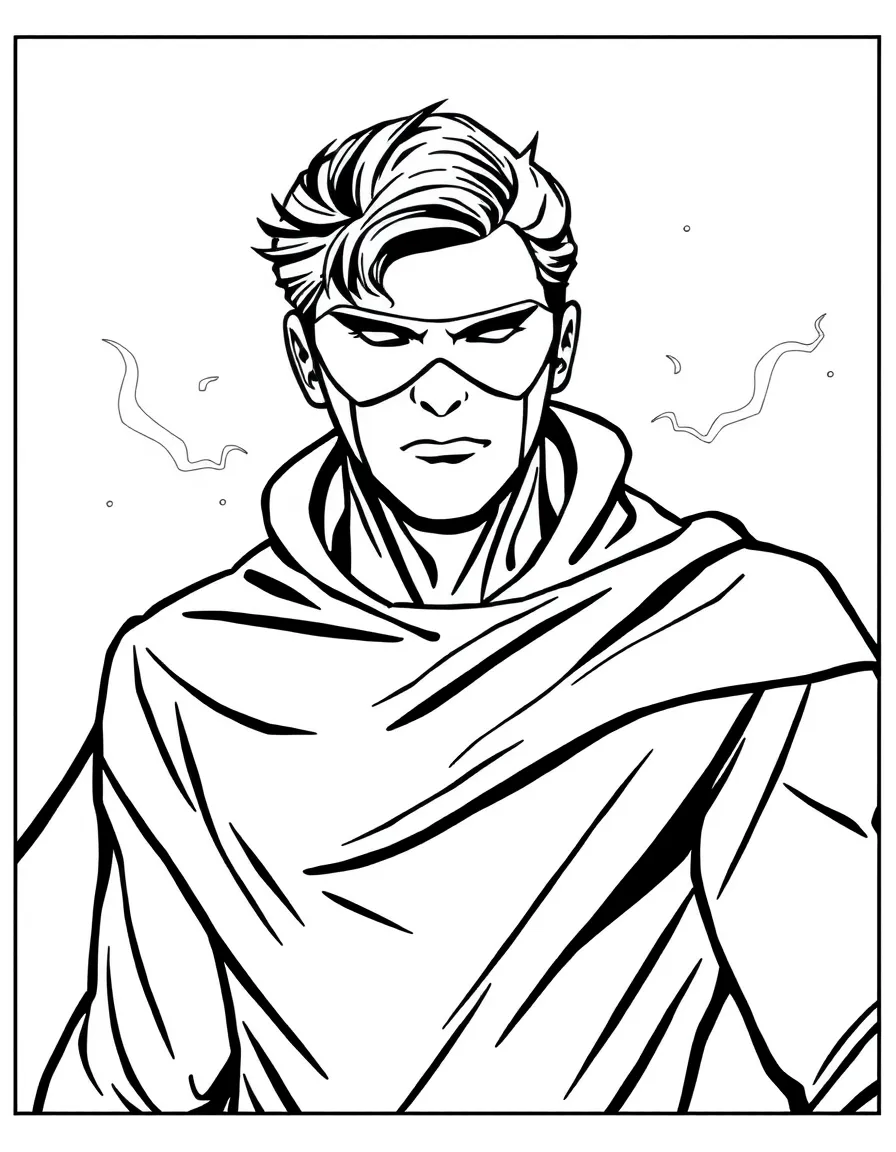 A hero with invisibility powers partially visible