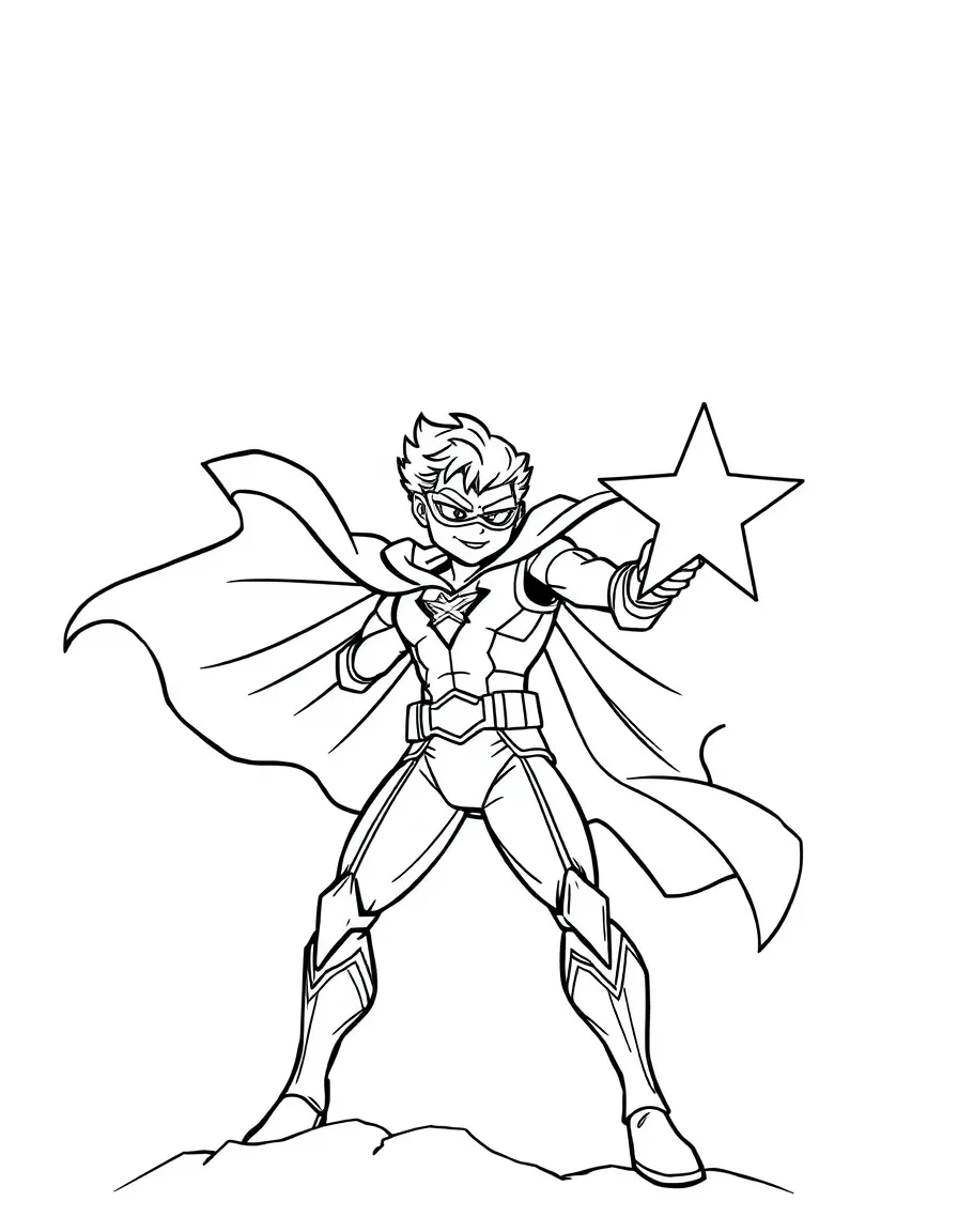 A hero wielding the power of a star
