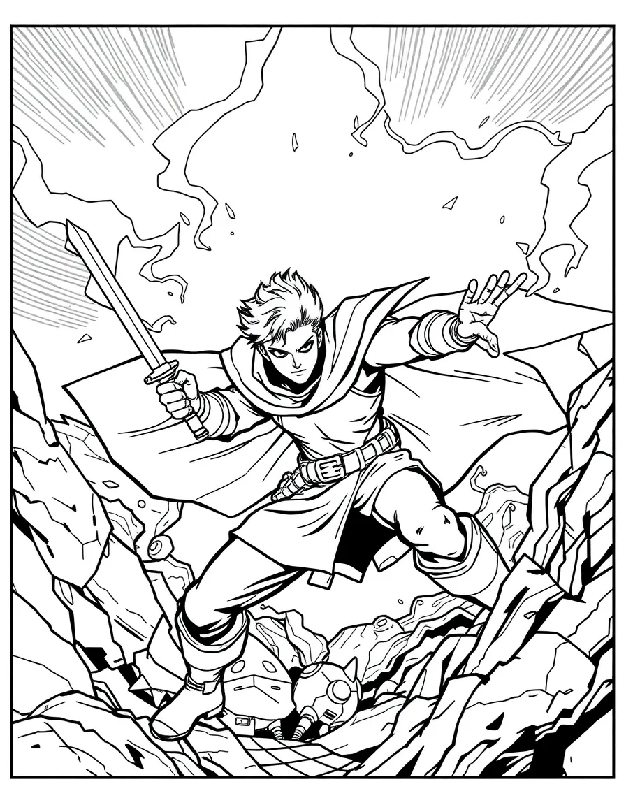 A hero creating a diversion for a sneak attack