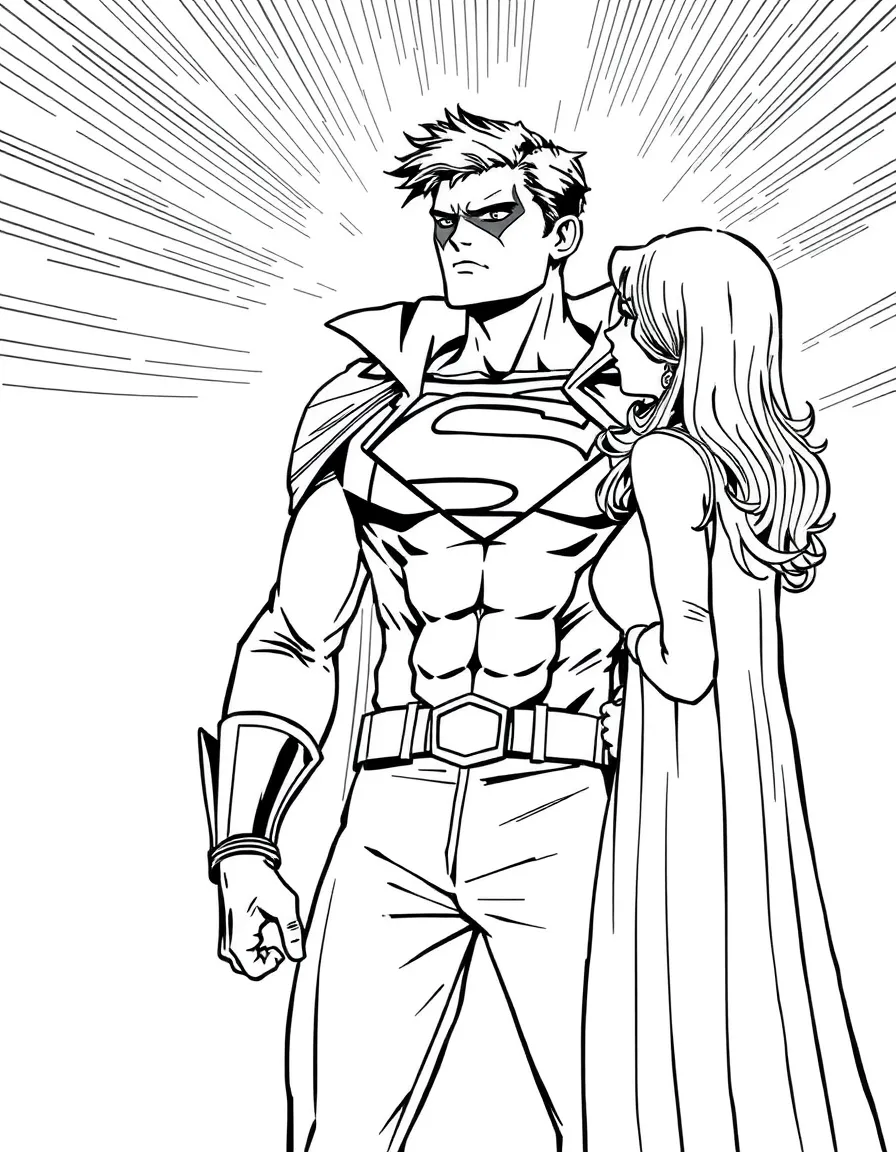 A hero revealing their identity to someone important