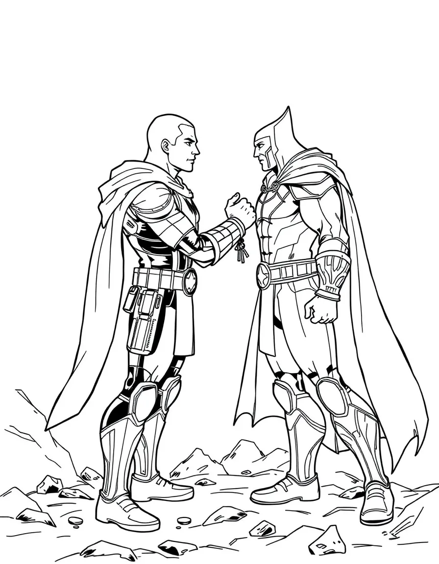 A first meeting between two legendary heroes