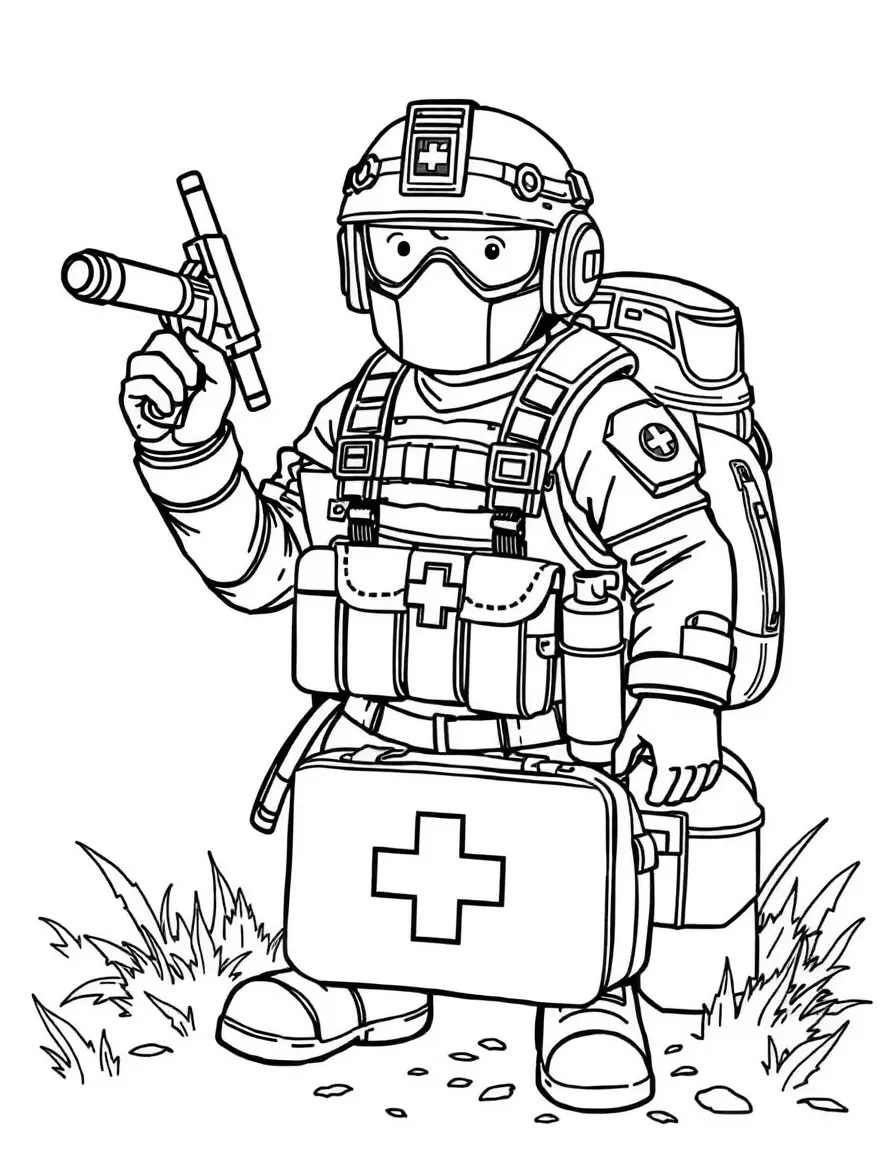 A hero's portable emergency kit for field operations