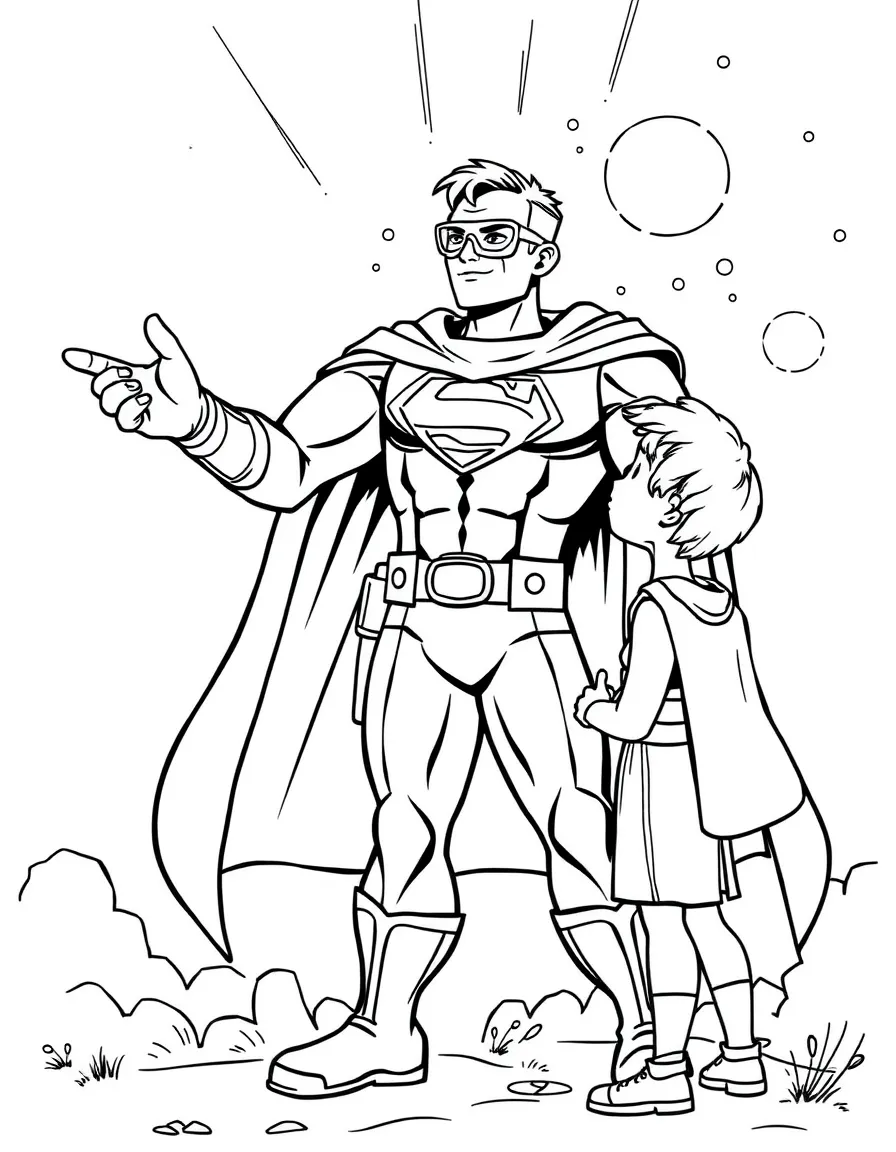 A hero teaching young people about responsibility