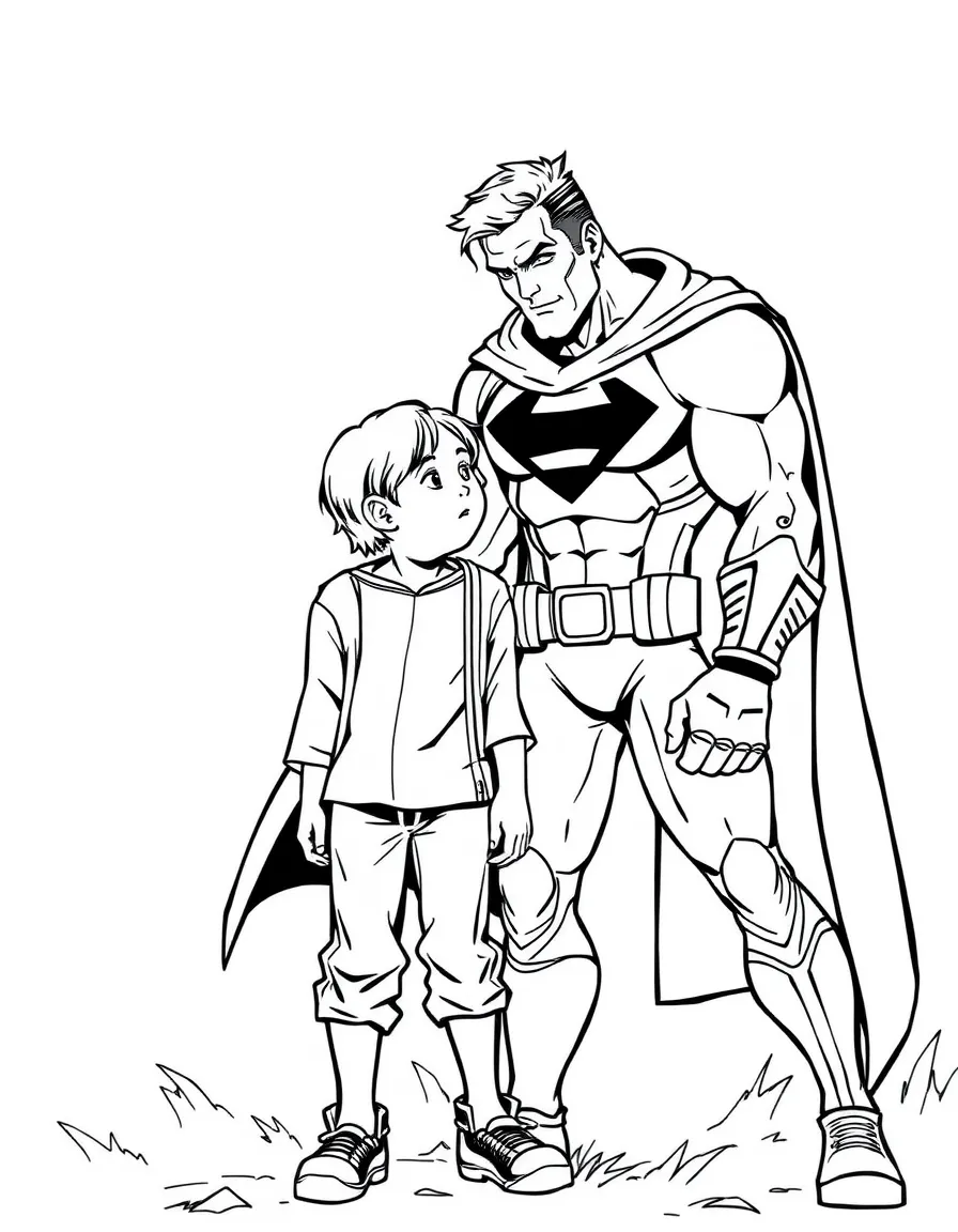 A hero mentoring a troubled youth