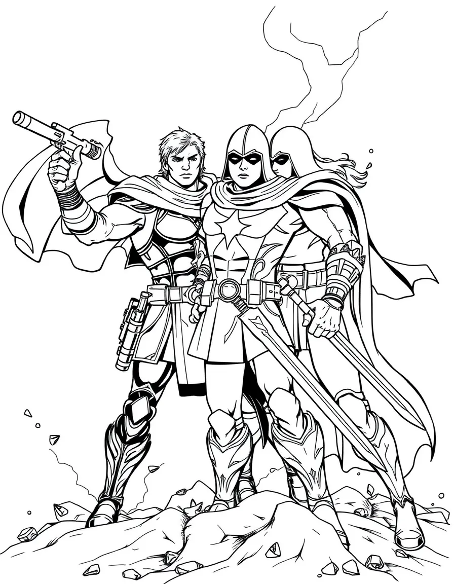 A hero bringing former enemies together for a common cause