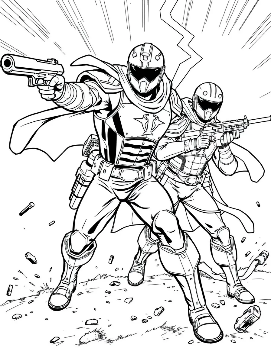 A hero creating a diversion while teammates infiltrate