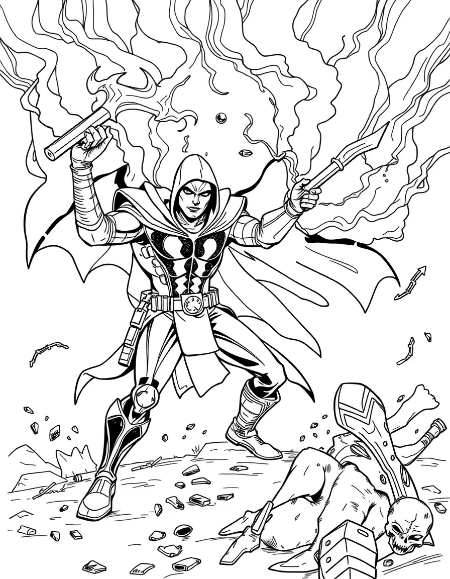 A hero creating a trap for a recurring villain