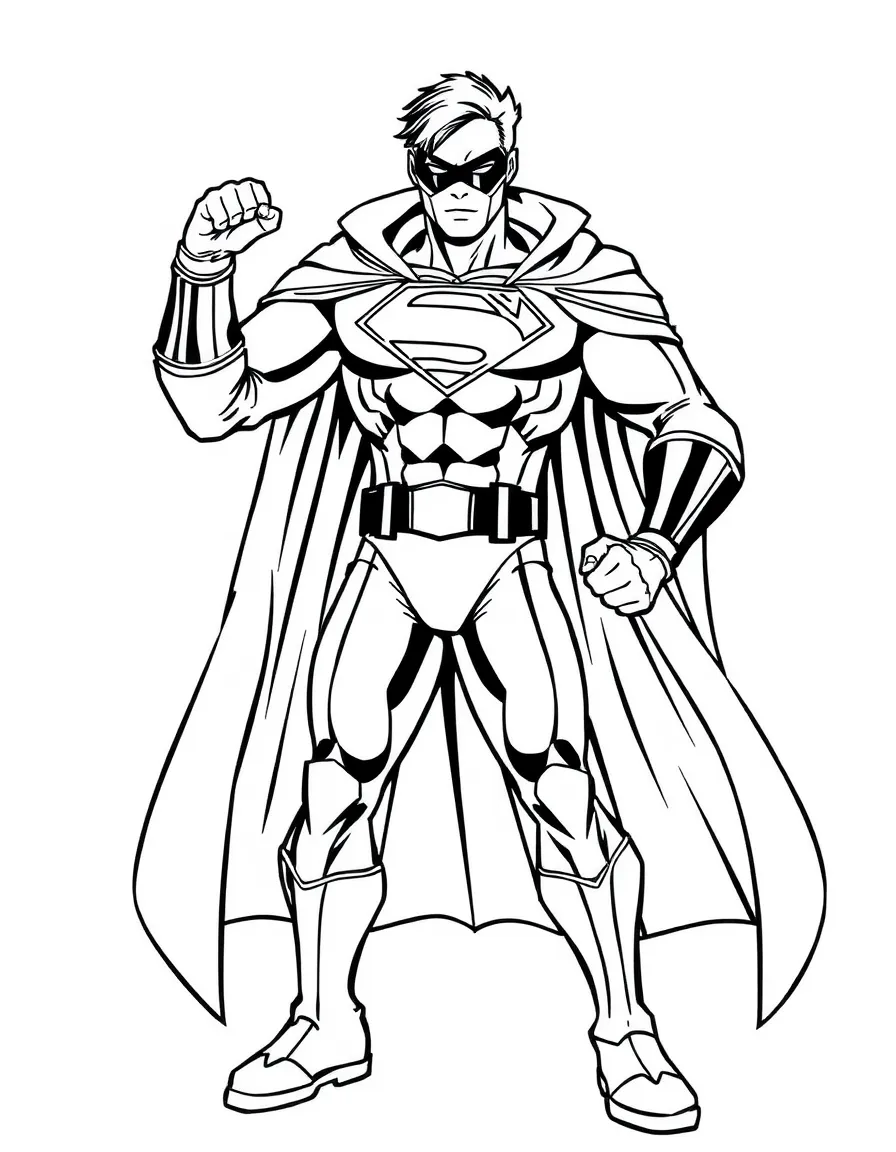 A hero's dramatic costume change sequence