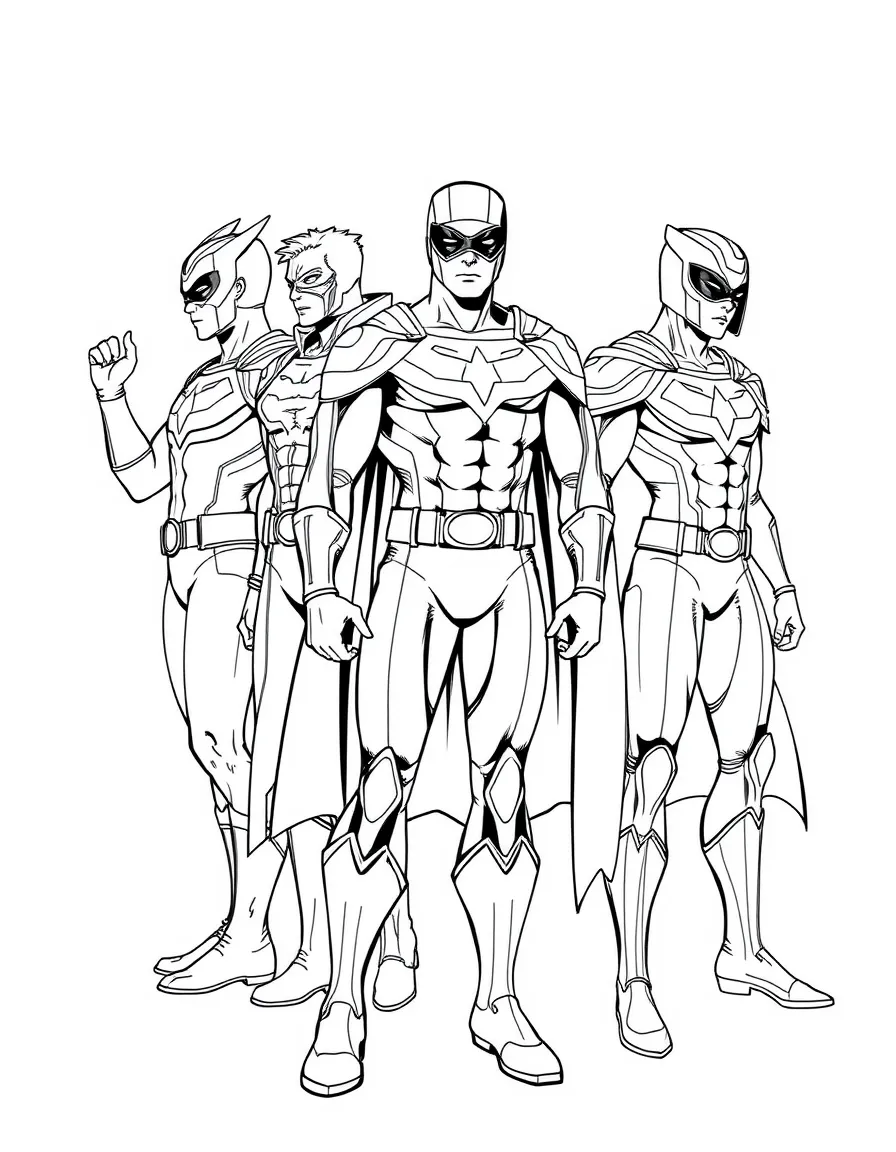 A hero's evolution of costume designs over time
