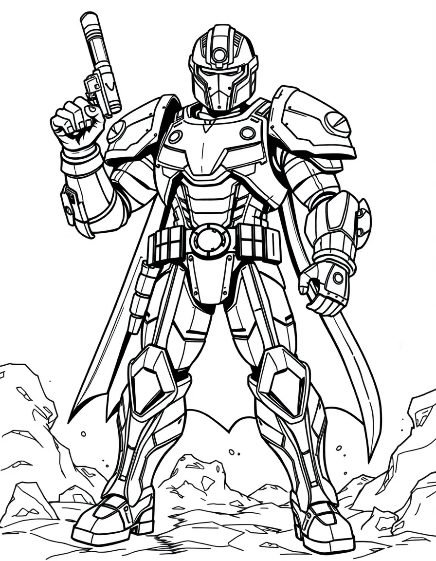 A deluxe action figure with expanding armor features