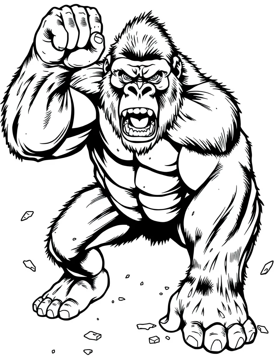 A hero with gorilla strength bending steel bars