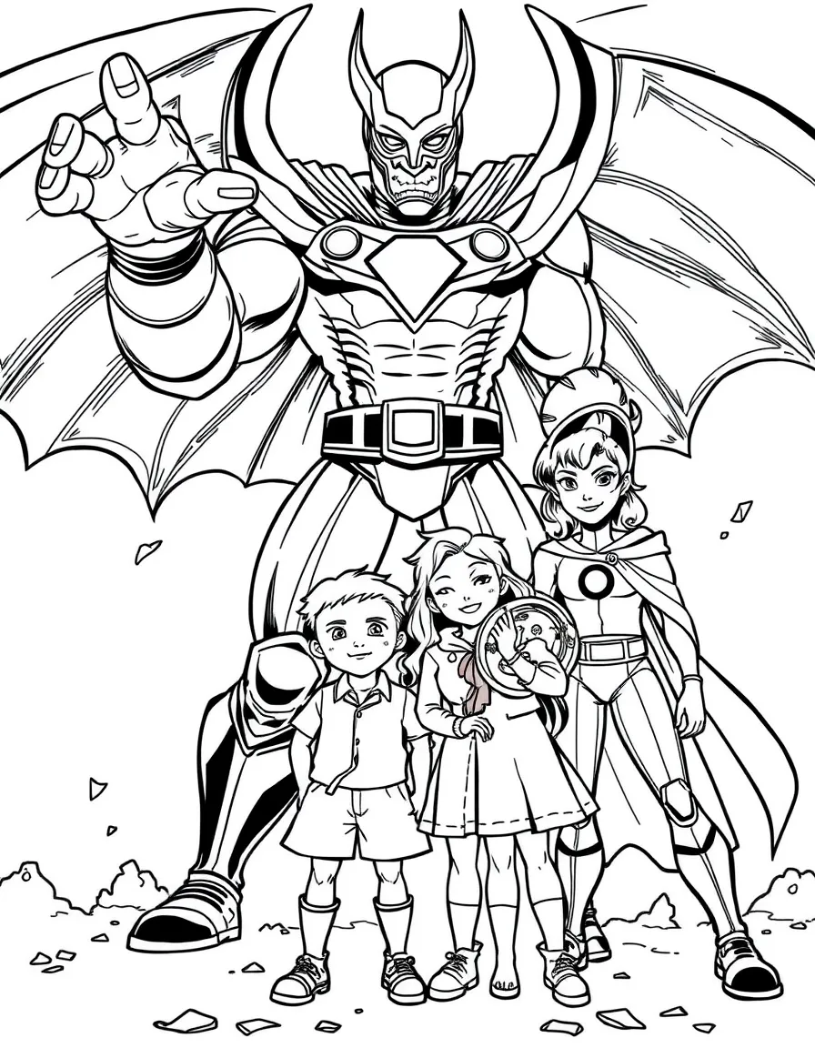 A family team-up against a powerful villain