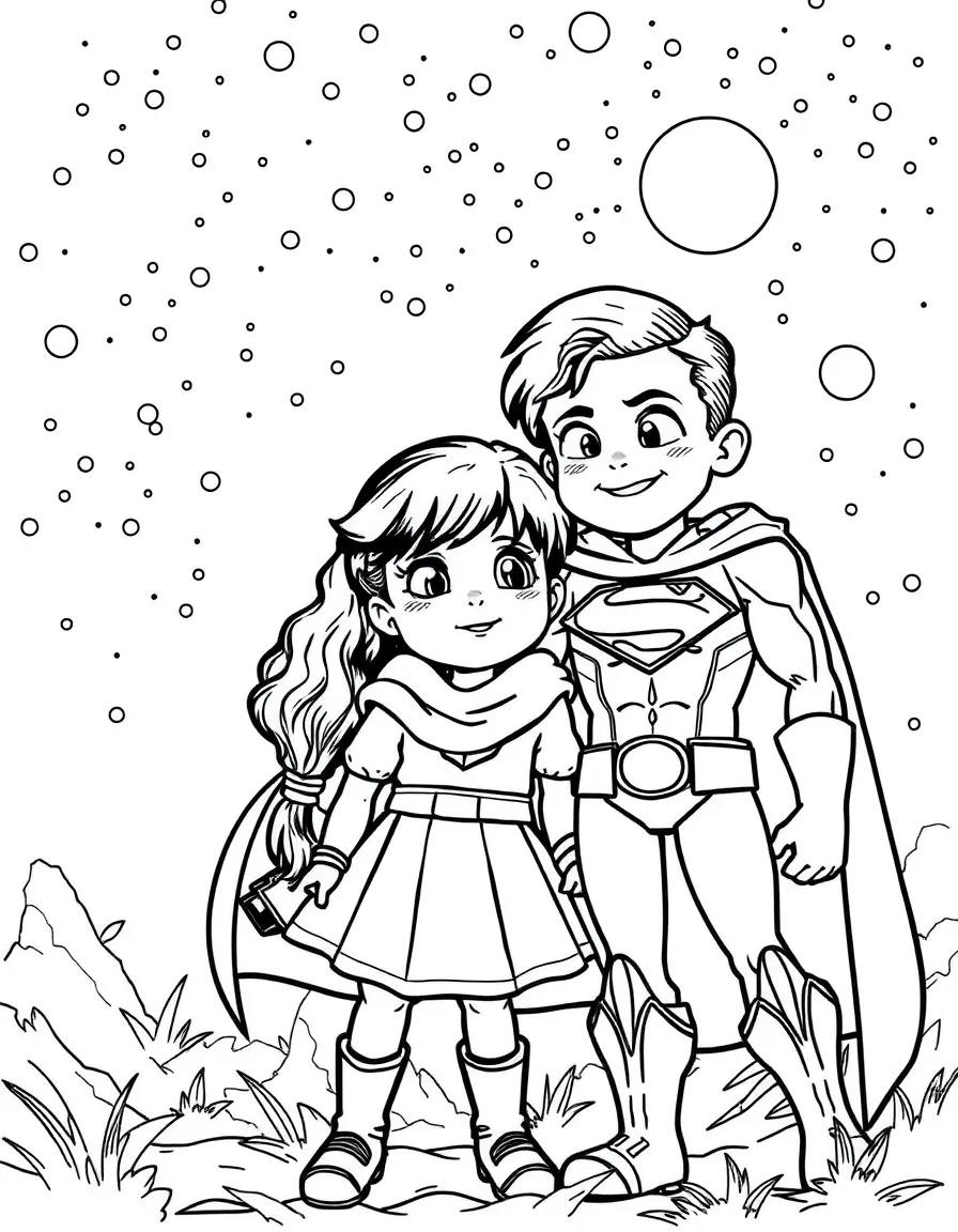 Adopted siblings discovering shared heroic heritage