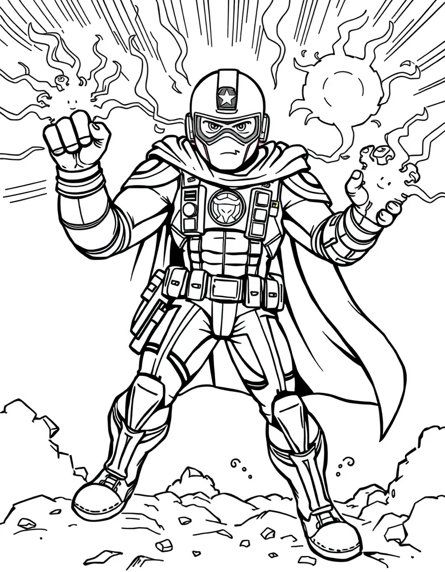 A hero's emergency backup systems activating