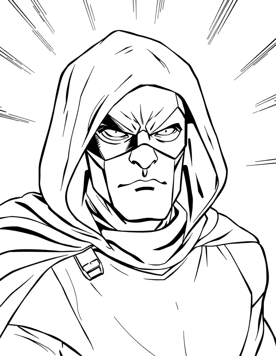 A hero's disguise being compromised at a critical moment
