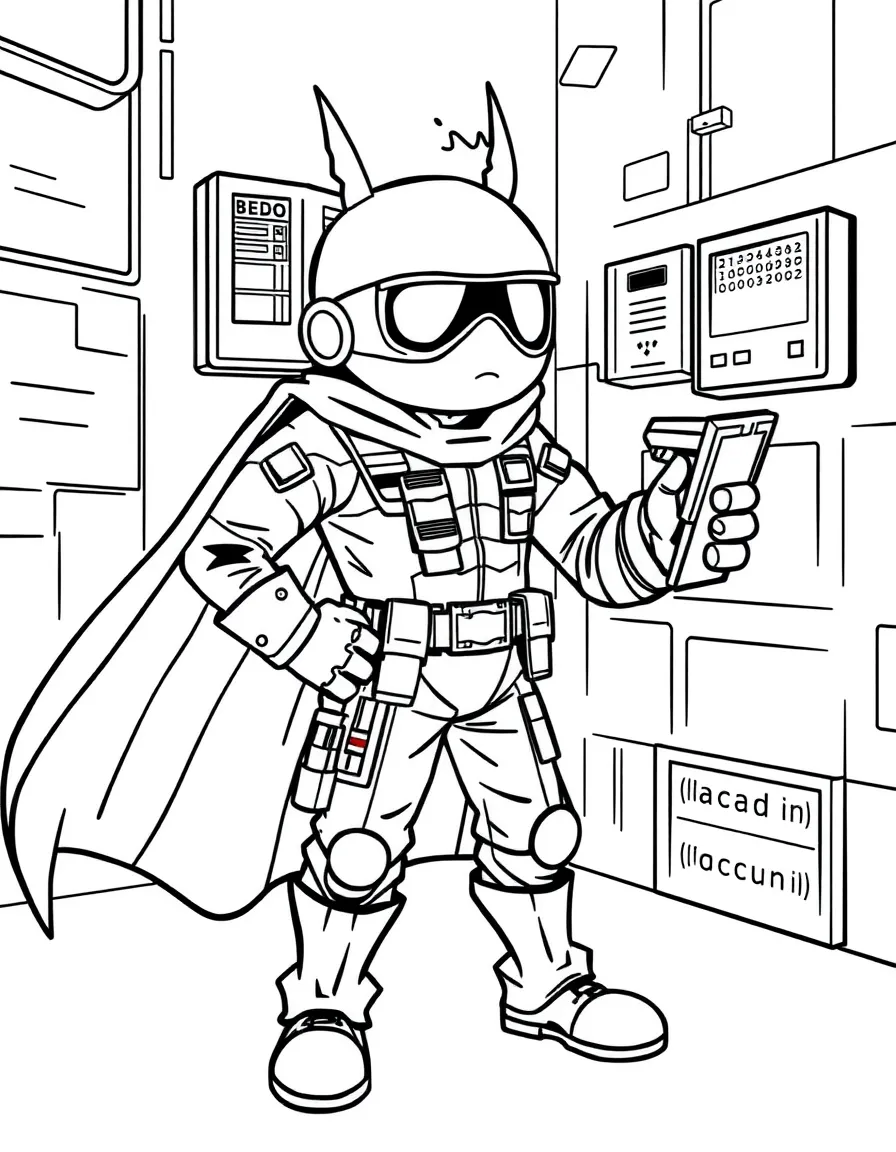 A hero testing security systems in disguise