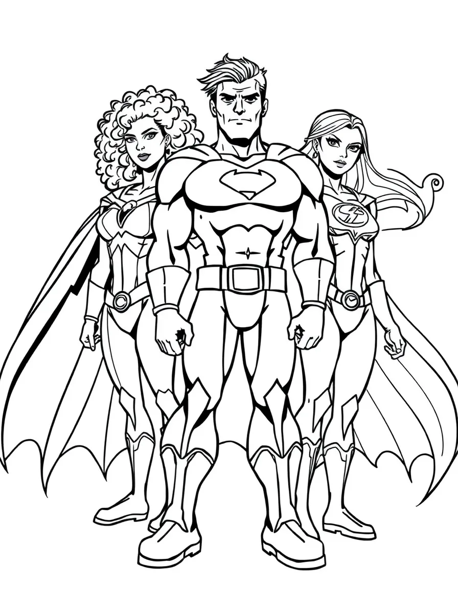 A team of heroes representing different backgrounds