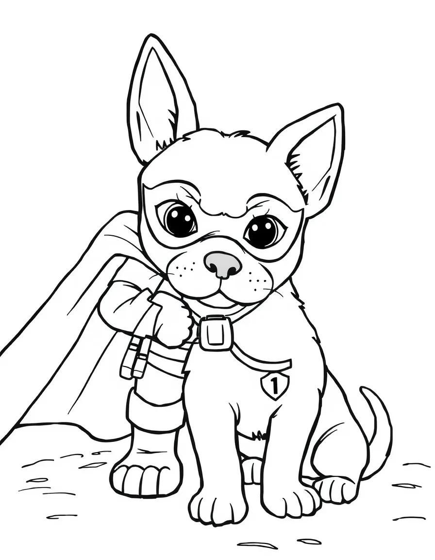 A hero's loyal pet protecting their secret identity