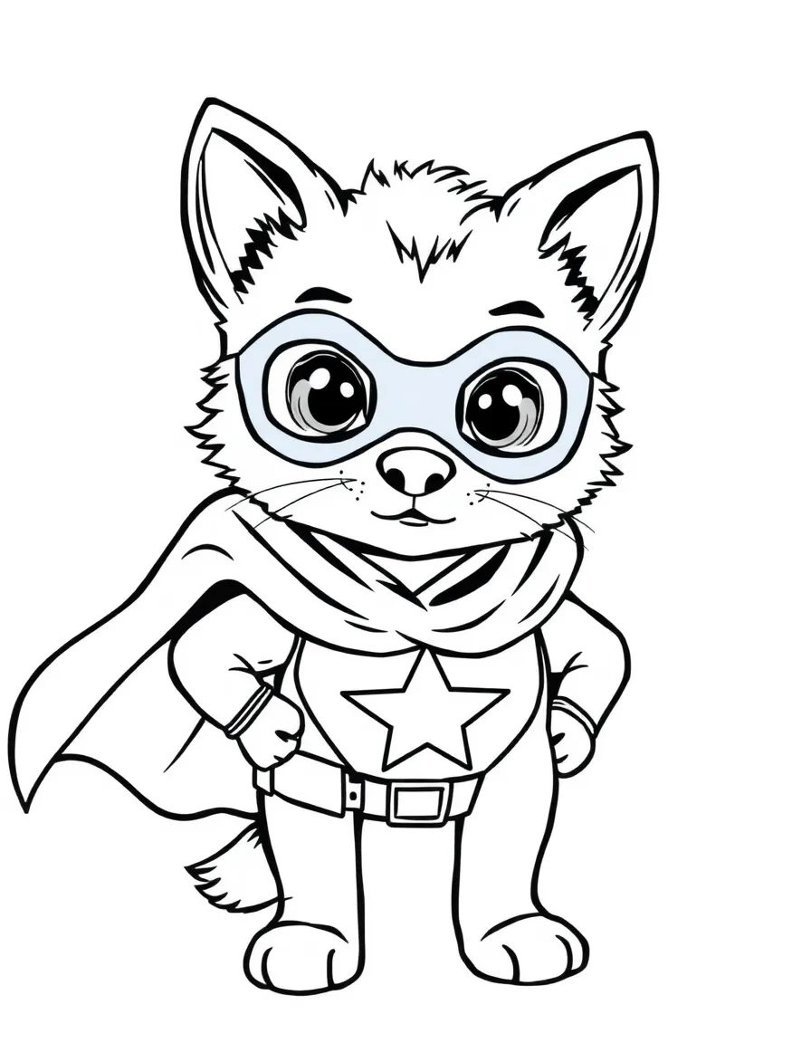 A hero's animal companion with its own superhero costume