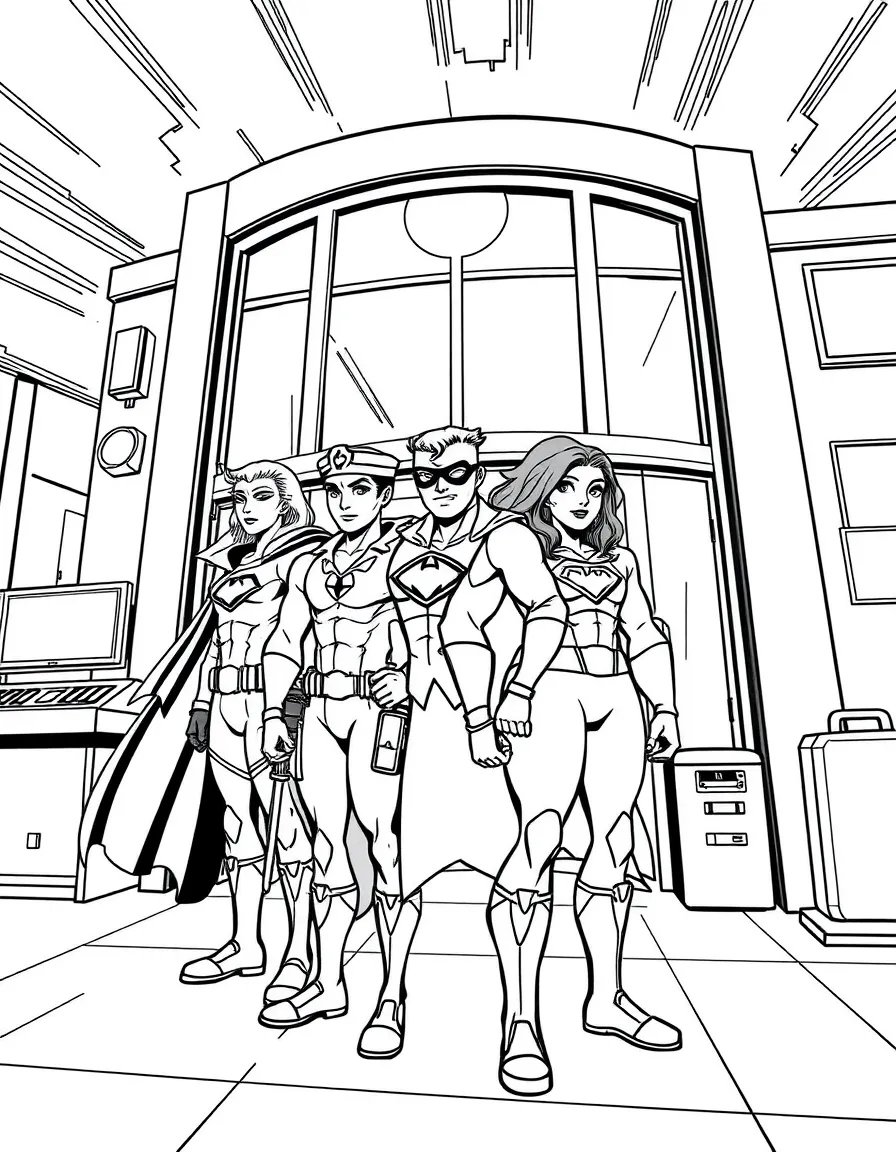 A mismatched hero team forced to share headquarters