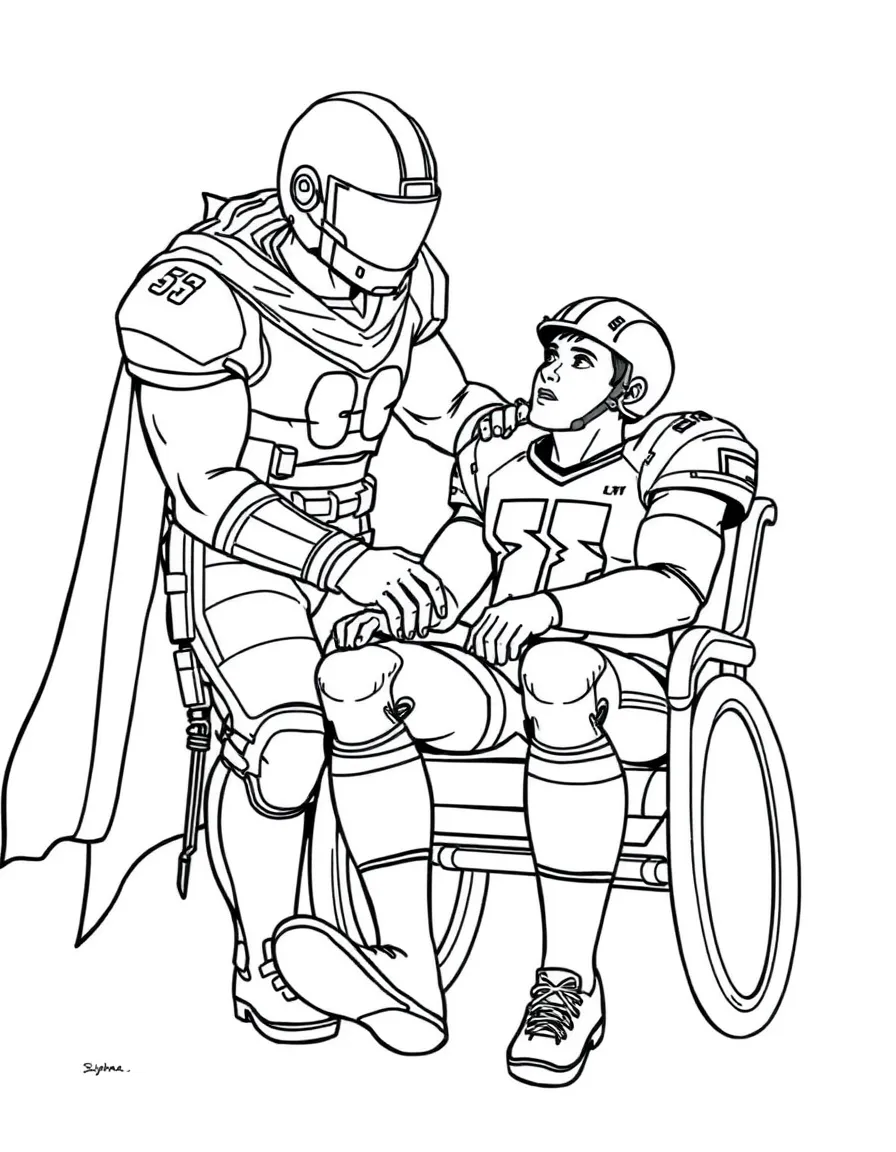 A hero helping a teammate through rehabilitation