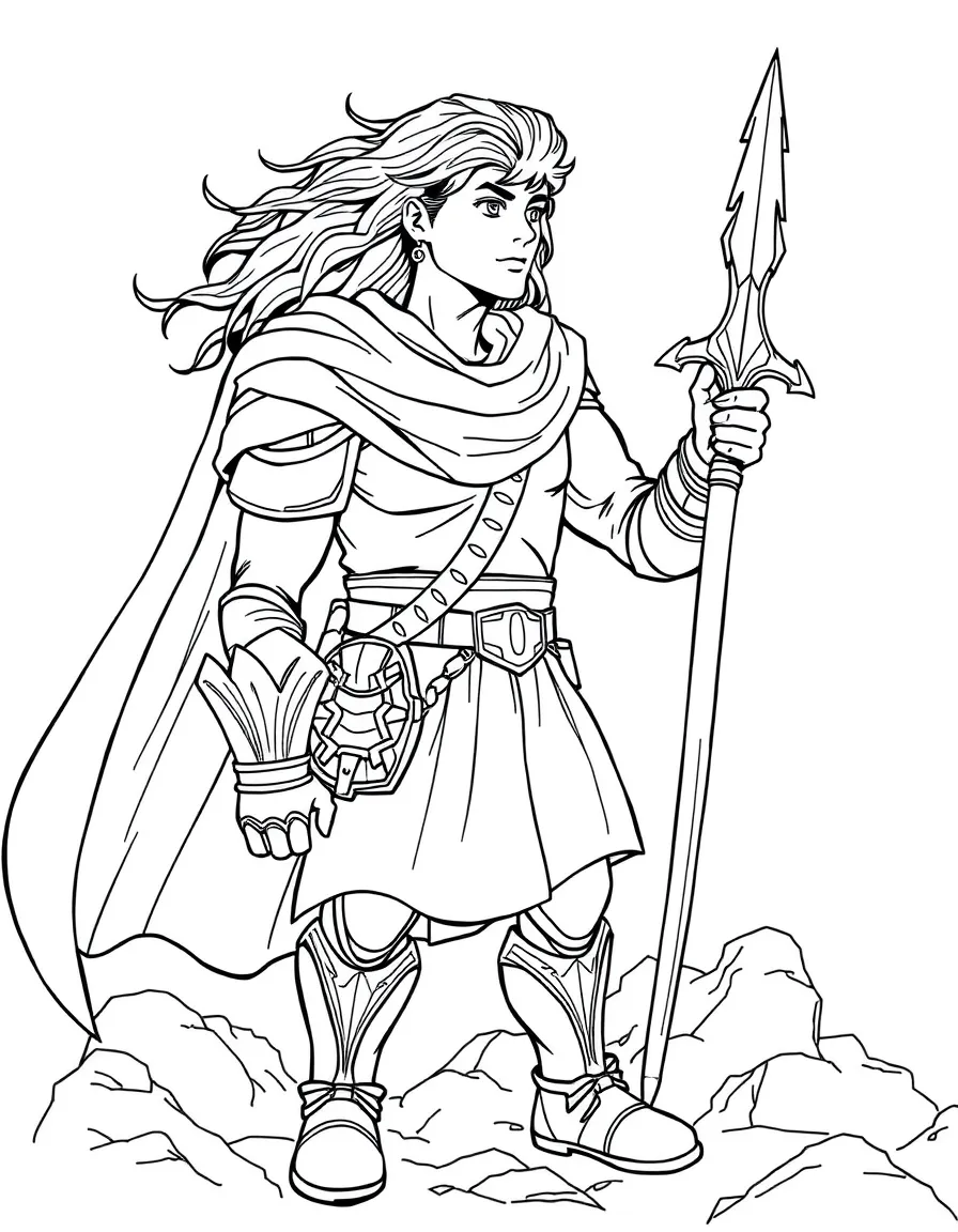 A hero discovering they are descended from a legendary hero