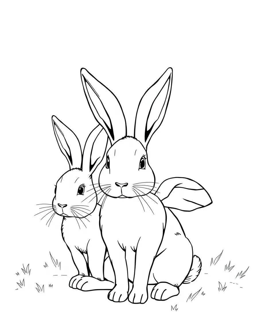 Rabbits with long ears that can turn into wings allowing them to fly short distances