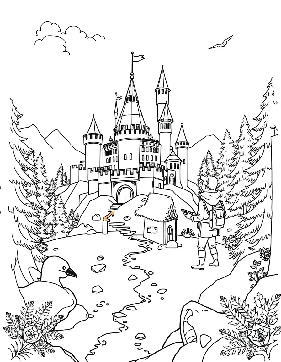 A mapping expedition with castle cartographers and forest guides documenting new discoveries