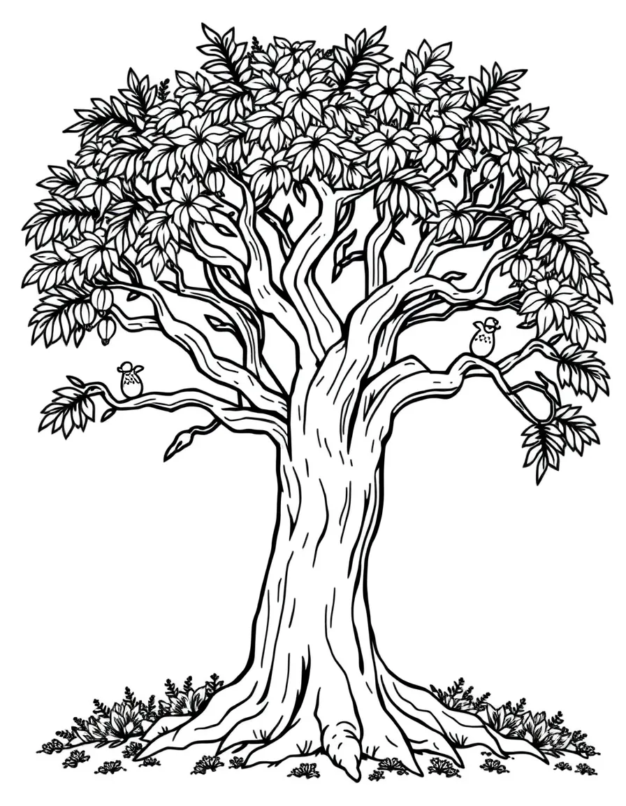Monkey puzzle tree with its distinctive branches