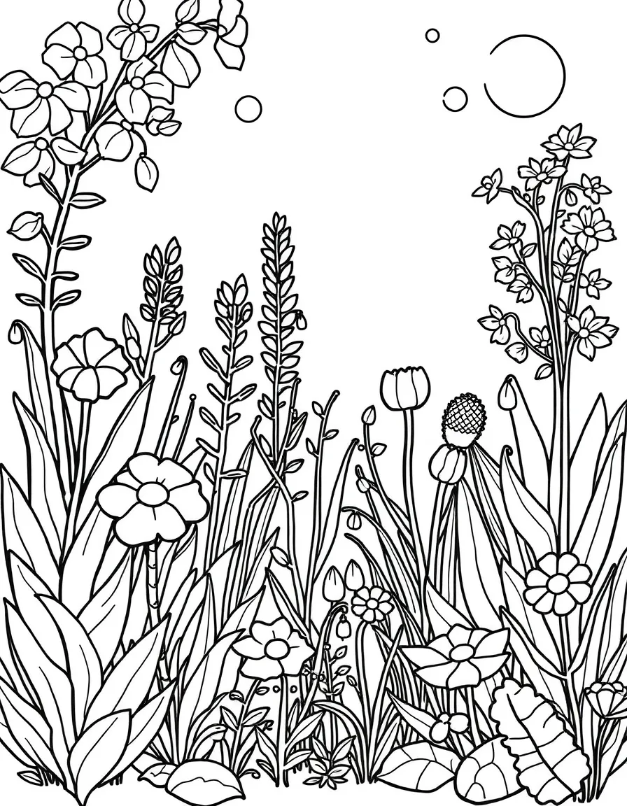A children's garden with plants that appeal to senses