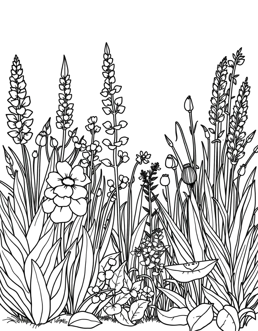 Native plants arranged in a wildlife-friendly yard