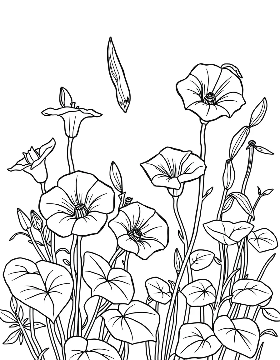 Plants that tell time (Four o'clocks, morning glories)