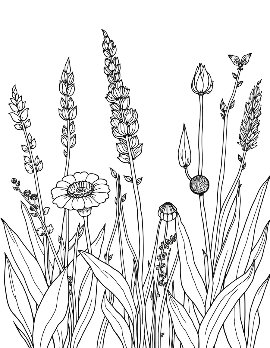 Plants used for basket weaving and fiber arts