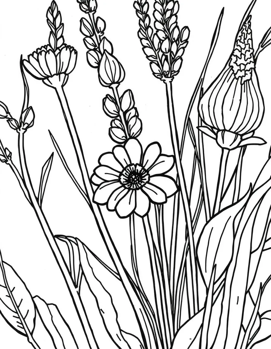 Close-up of plants used for fabric dyes