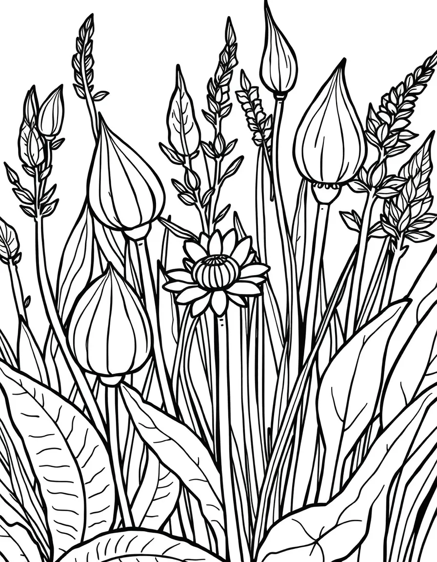 A close-up of plants that can predict weather