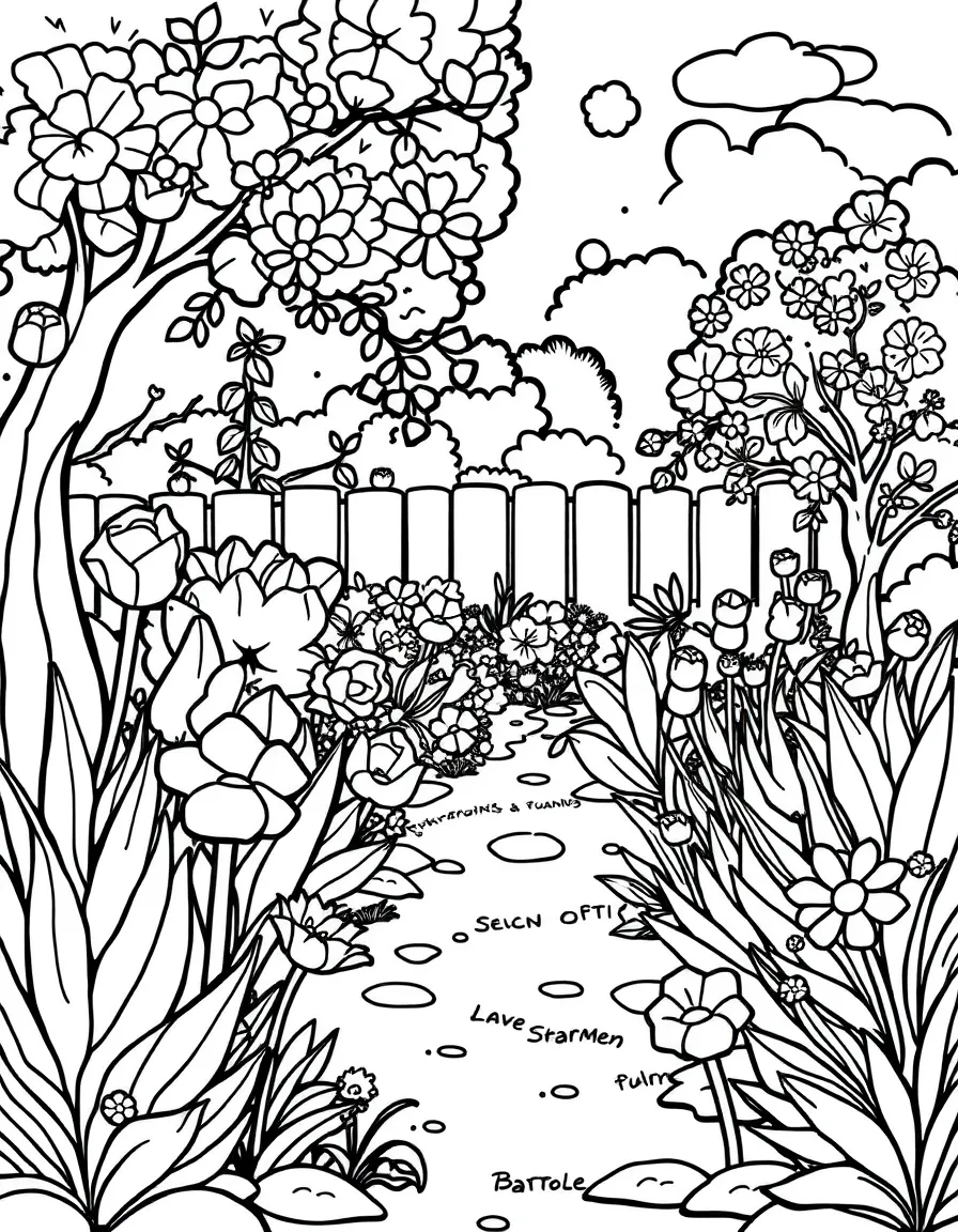 A garden designed to appeal to children