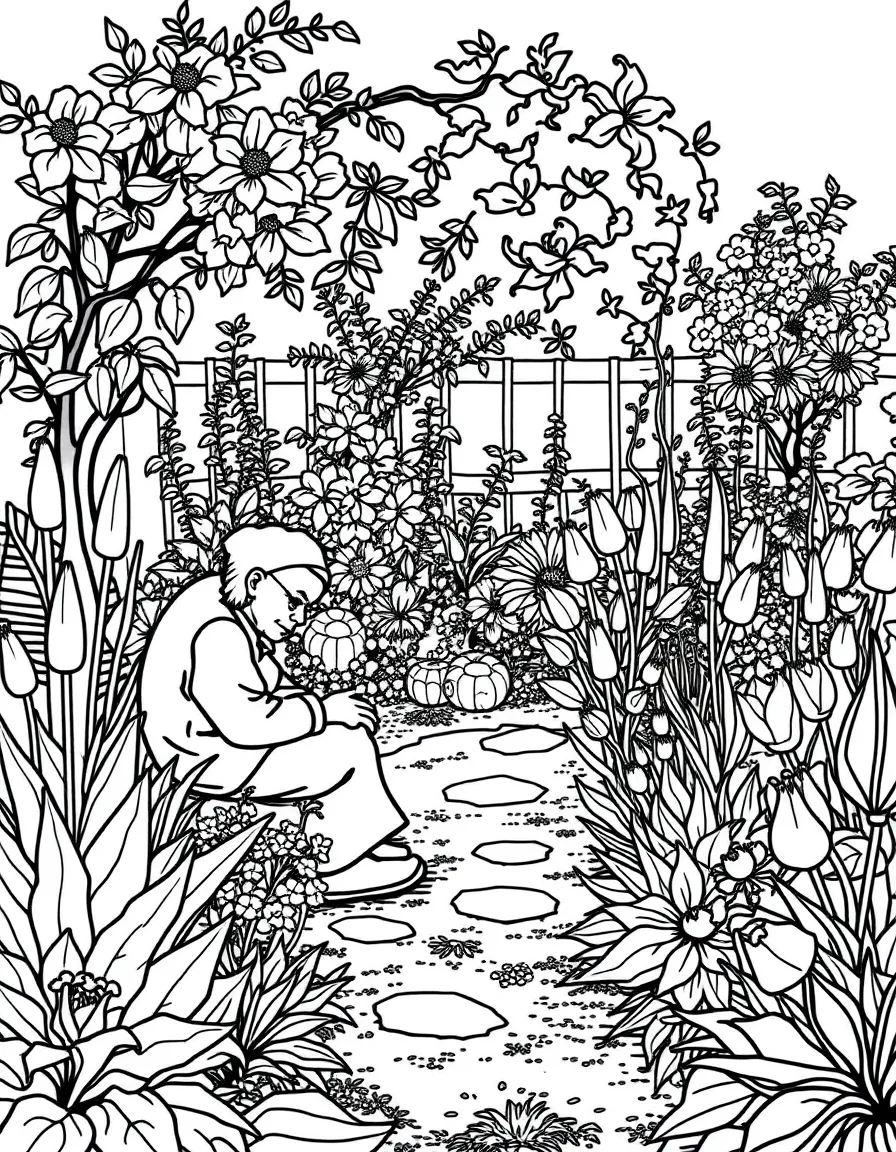 A garden designed for elderly or disabled gardeners