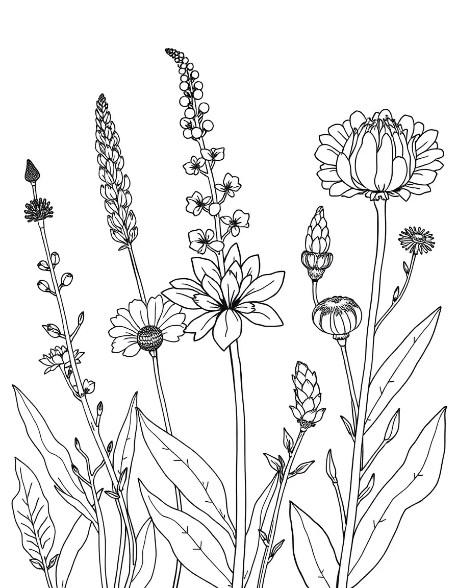 Detailed illustration of plants used for natural sweeteners