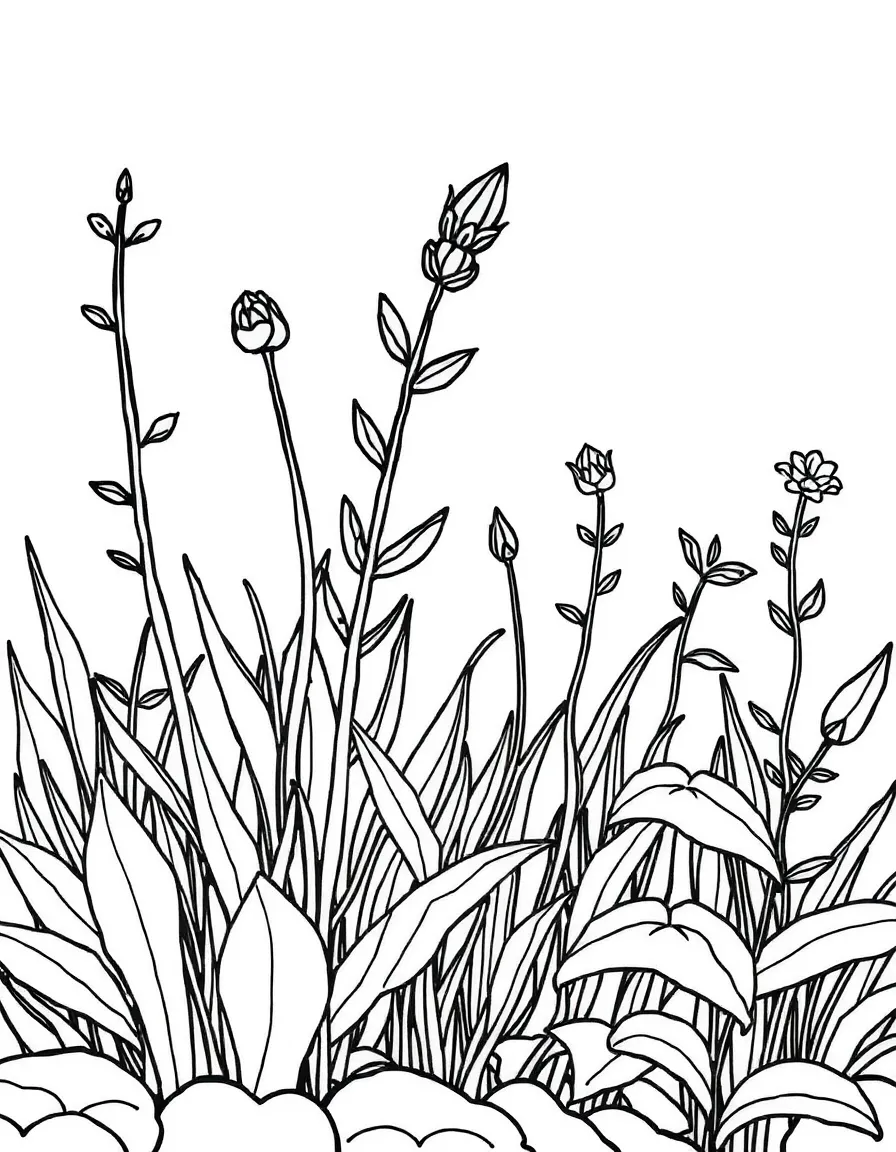 A close-up of plants growing in unexpected places