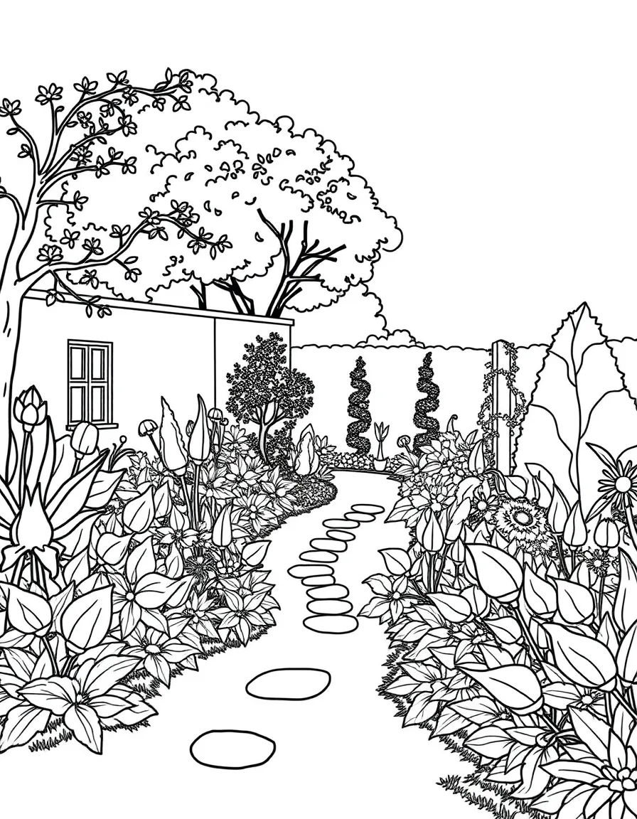 A garden designed by a famous historical figure