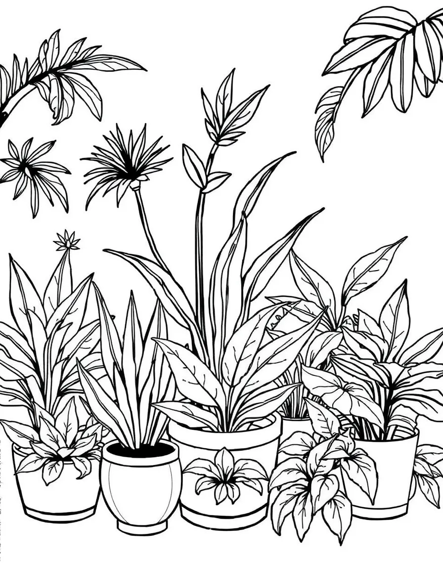 Plants arranged to create optical illusions