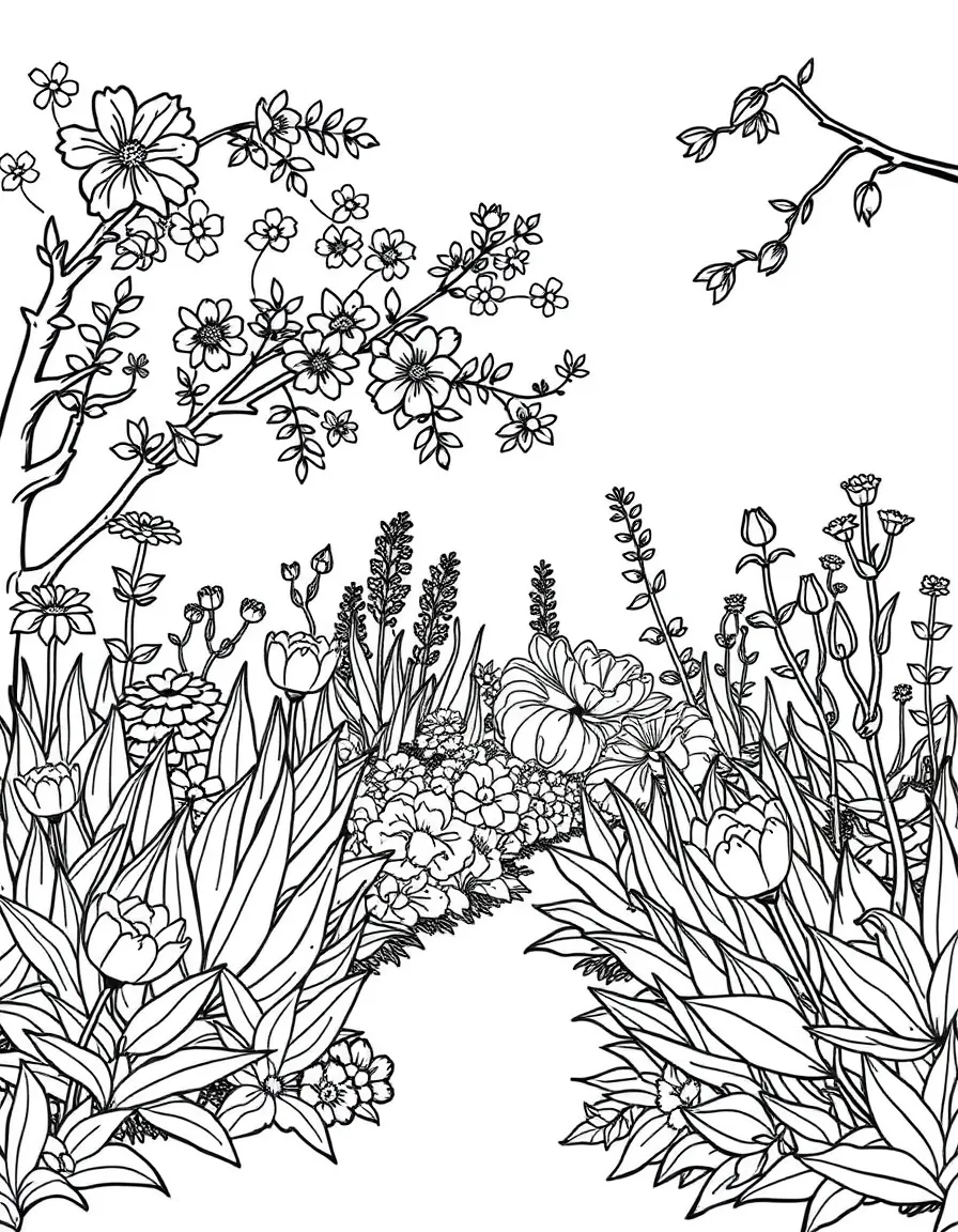 A garden inspired by famous works of art