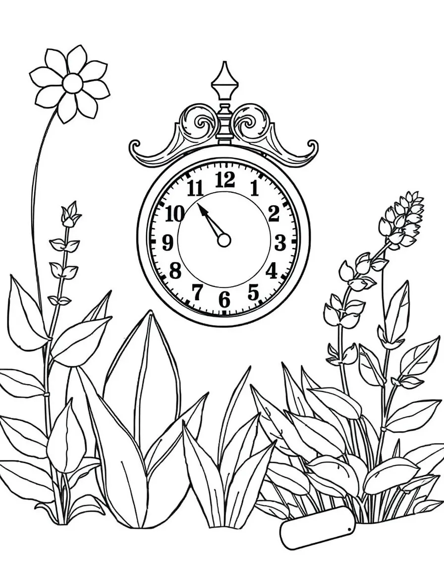 Plants that tell time through opening and closing