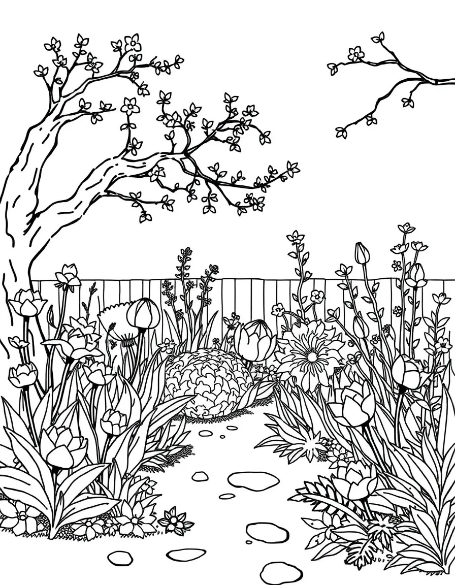 A garden inspired by a favorite story or movie
