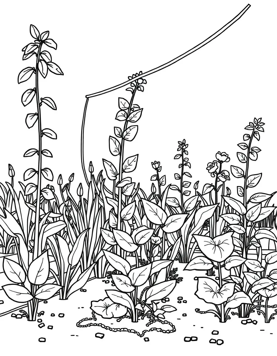 Plants growing in unique agricultural systems