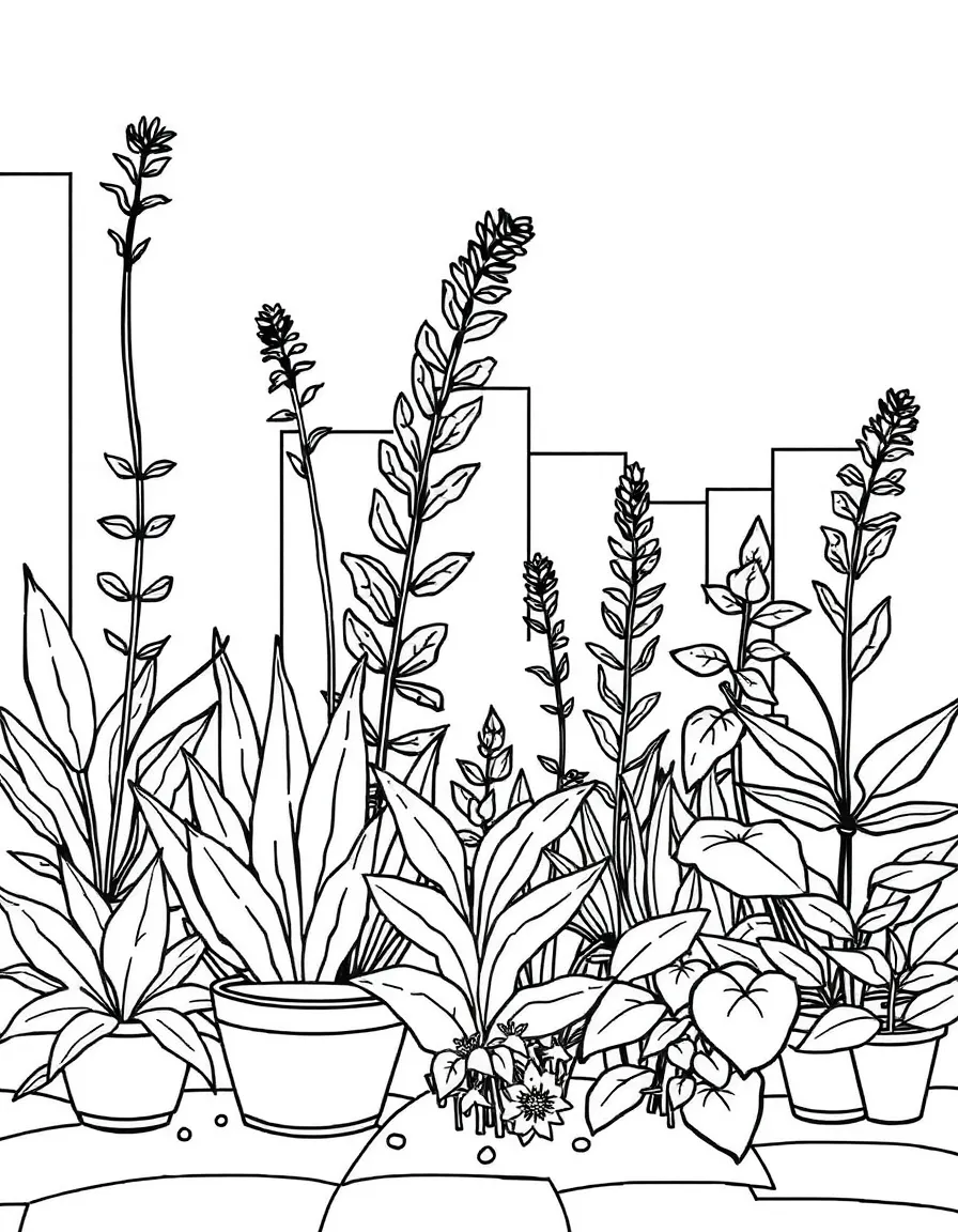 Plants growing in challenging urban environments