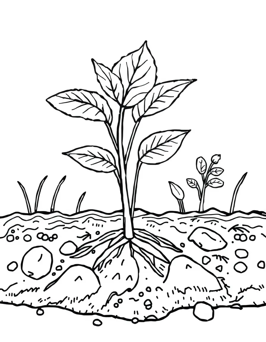 A close-up of how plants get nutrients from soil