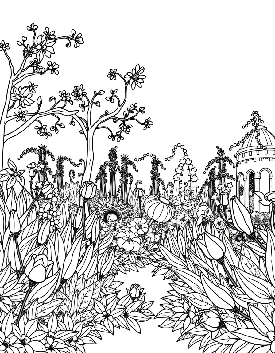 A garden inspired by famous botanical gardens