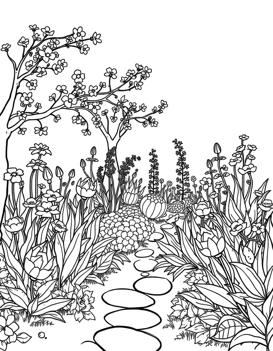 A garden inspired by a specific time period
